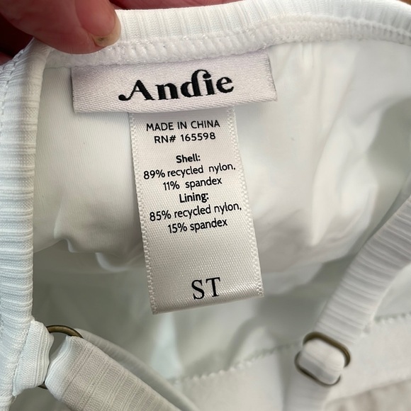 NWOT Andie The Amalfi One Piece LT Swimsuit Ribbed White size small tall - Picture 5 of 8